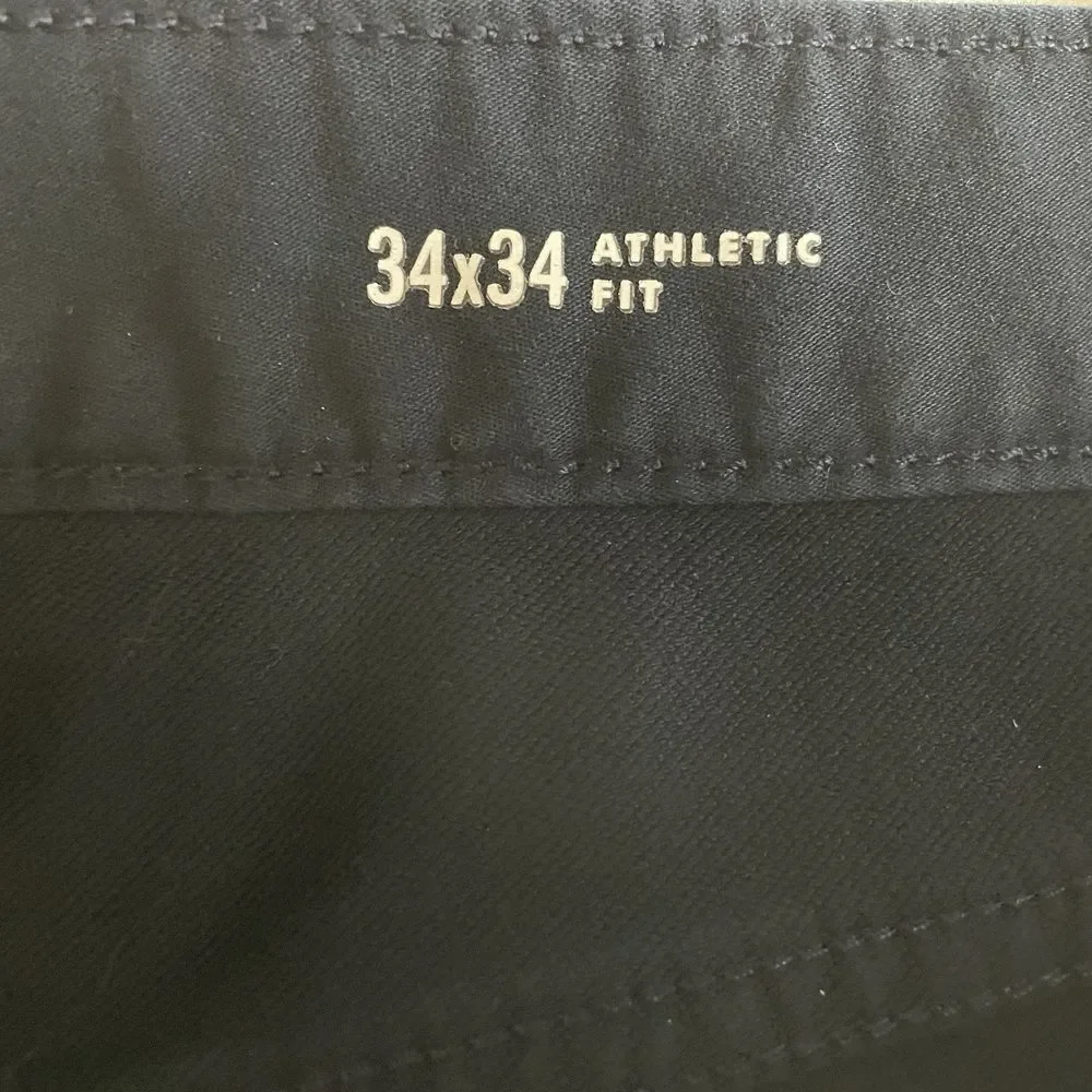 Banana Republic Men's Travel Jeans Navy‎ Blue 34x34 Athletic Fit